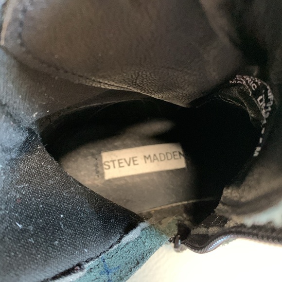 STEVE MADDEN Griffen Leather Moto Combat Style Boots Size 7.5 Black - Picture 6 of 16